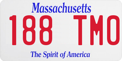 MA license plate 188TM0