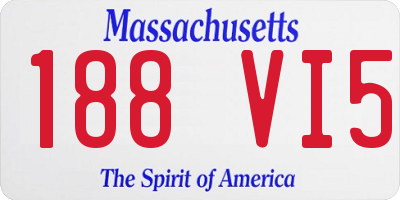 MA license plate 188VI5