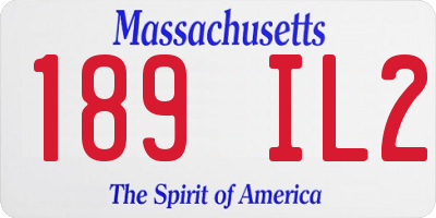 MA license plate 189IL2