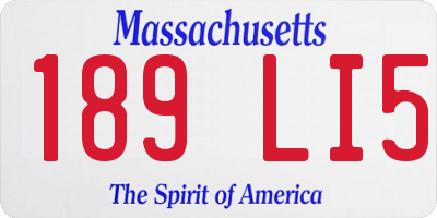 MA license plate 189LI5