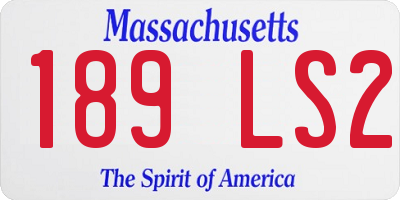 MA license plate 189LS2