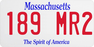 MA license plate 189MR2