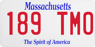 MA license plate 189TM0