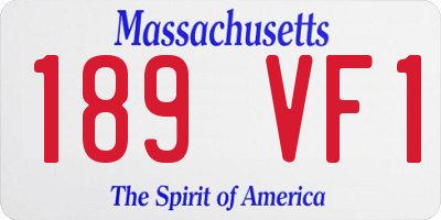 MA license plate 189VF1