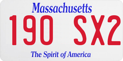 MA license plate 190SX2