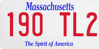 MA license plate 190TL2