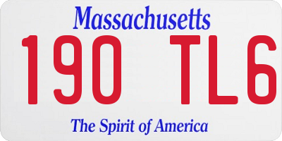 MA license plate 190TL6