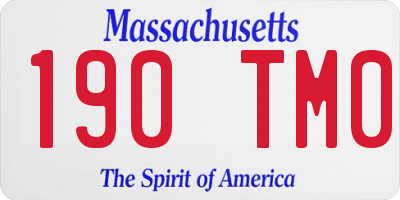 MA license plate 190TM0
