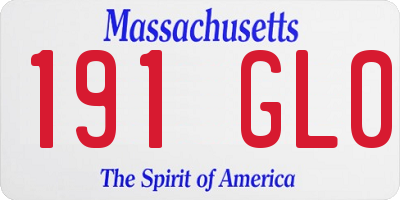 MA license plate 191GL0