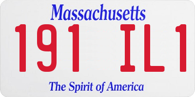 MA license plate 191IL1