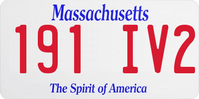 MA license plate 191IV2