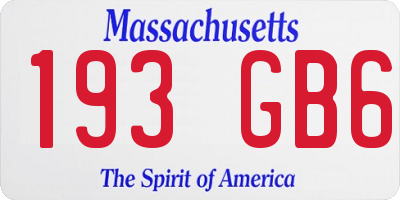 MA license plate 193GB6