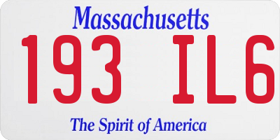 MA license plate 193IL6