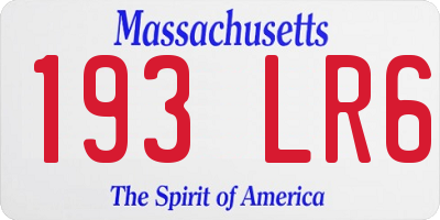 MA license plate 193LR6