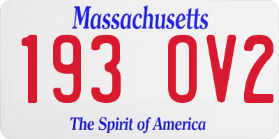MA license plate 193OV2