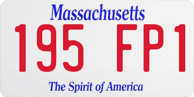 MA license plate 195FP1