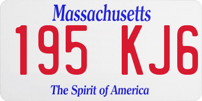 MA license plate 195KJ6