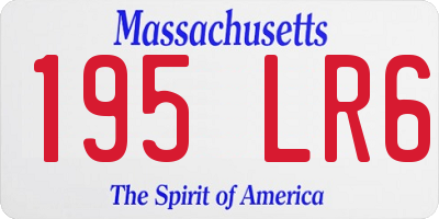 MA license plate 195LR6