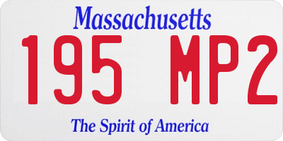 MA license plate 195MP2