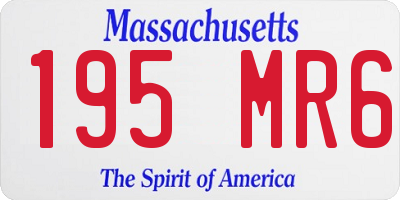 MA license plate 195MR6