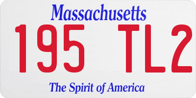 MA license plate 195TL2