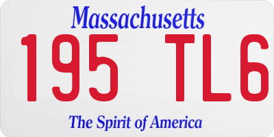 MA license plate 195TL6