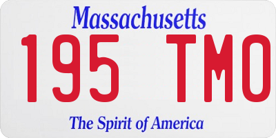 MA license plate 195TM0