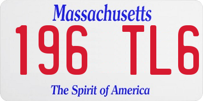 MA license plate 196TL6