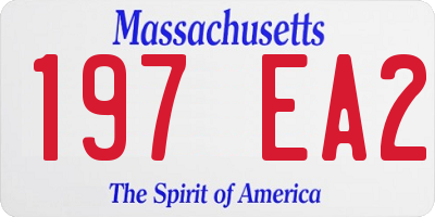 MA license plate 197EA2