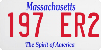 MA license plate 197ER2