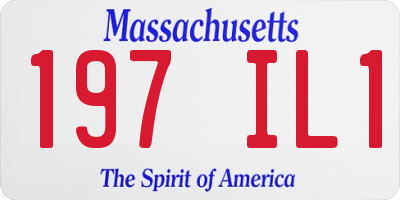 MA license plate 197IL1