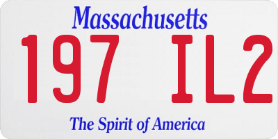 MA license plate 197IL2