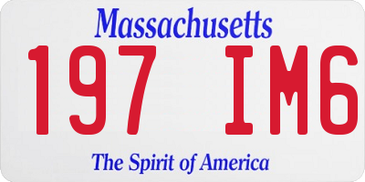 MA license plate 197IM6