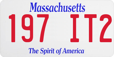 MA license plate 197IT2