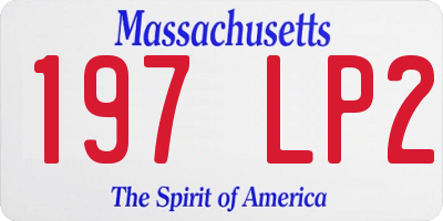 MA license plate 197LP2