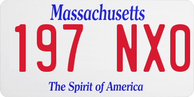 MA license plate 197NX0