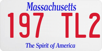 MA license plate 197TL2