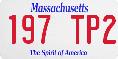 MA license plate 197TP2