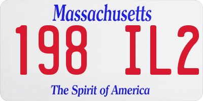 MA license plate 198IL2
