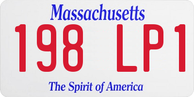 MA license plate 198LP1