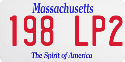 MA license plate 198LP2