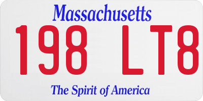 MA license plate 198LT8