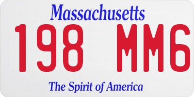 MA license plate 198MM6
