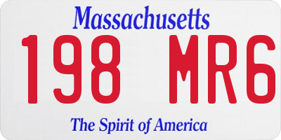 MA license plate 198MR6