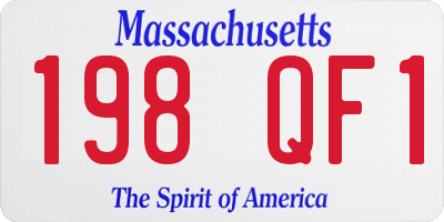 MA license plate 198QF1