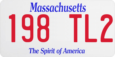 MA license plate 198TL2