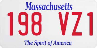 MA license plate 198VZ1
