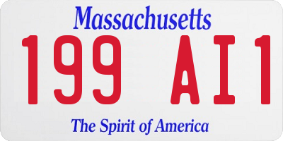 MA license plate 199AI1