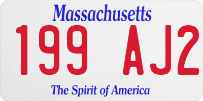 MA license plate 199AJ2