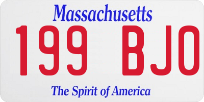 MA license plate 199BJ0